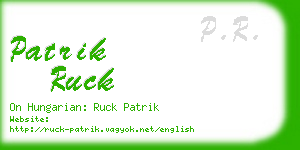 patrik ruck business card